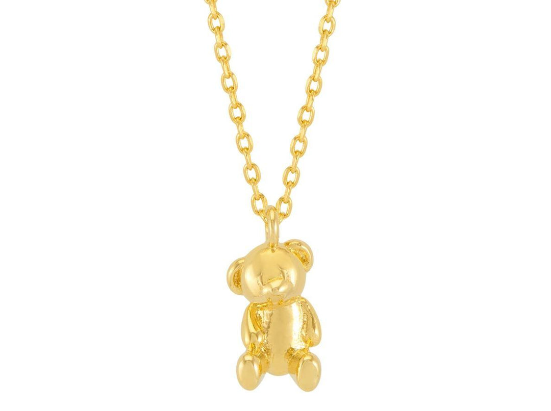 ESTELLA BARTLET -  TEDDY BEAR NECKLACE: GOLD PLATED 