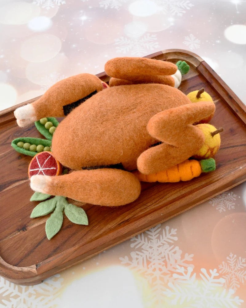 TARA TREASURES - CHRISTMAS: FELT ROAST TURKEY 