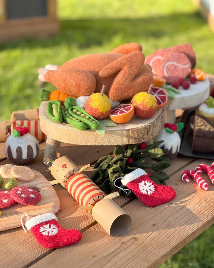 TARA TREASURES - CHRISTMAS: FELT ROAST TURKEY 