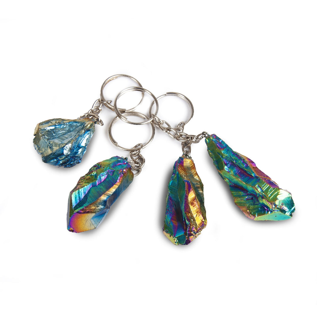 KEYRING - AURA  AMETHYST 