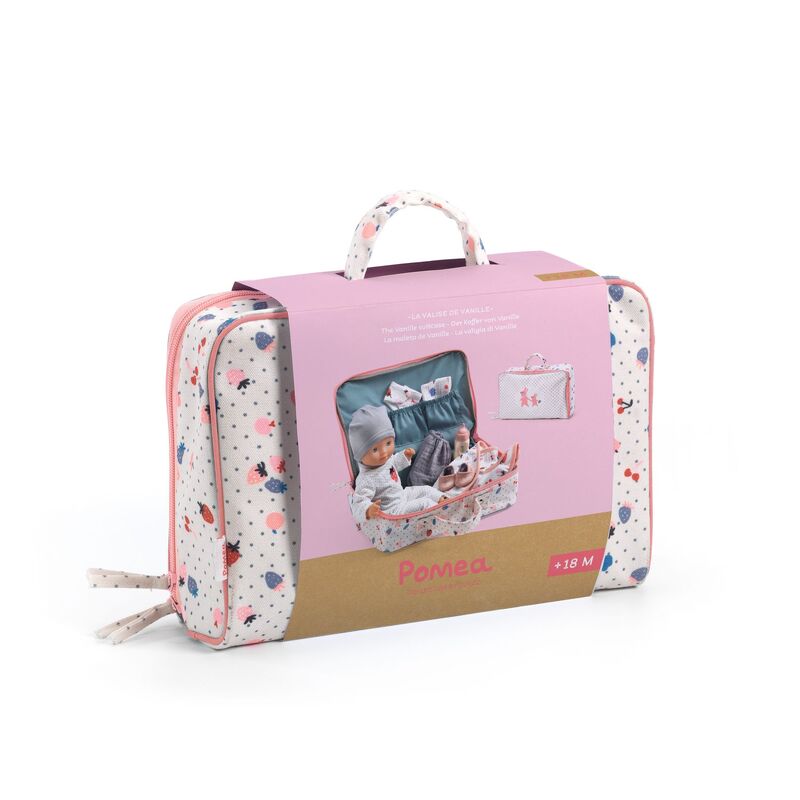 DJECO - POMEA: BABY VANILLIE DOLL & SUITCASE 