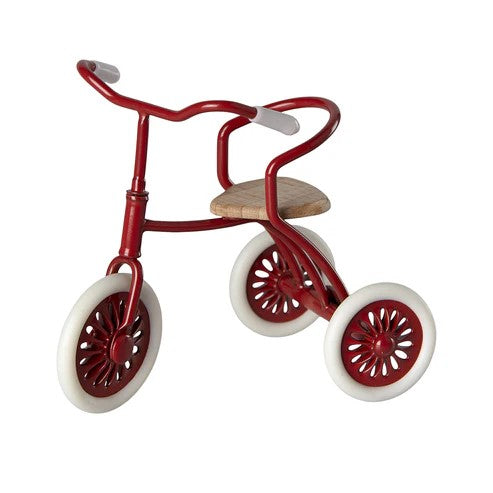MAILEG - HOME & ACC: ABRI A MOUSE TRICYCLE RED