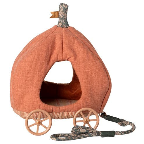 MAILEG - FURNITURE & ACC: MOUSE PUMPKIN CARRIAGE