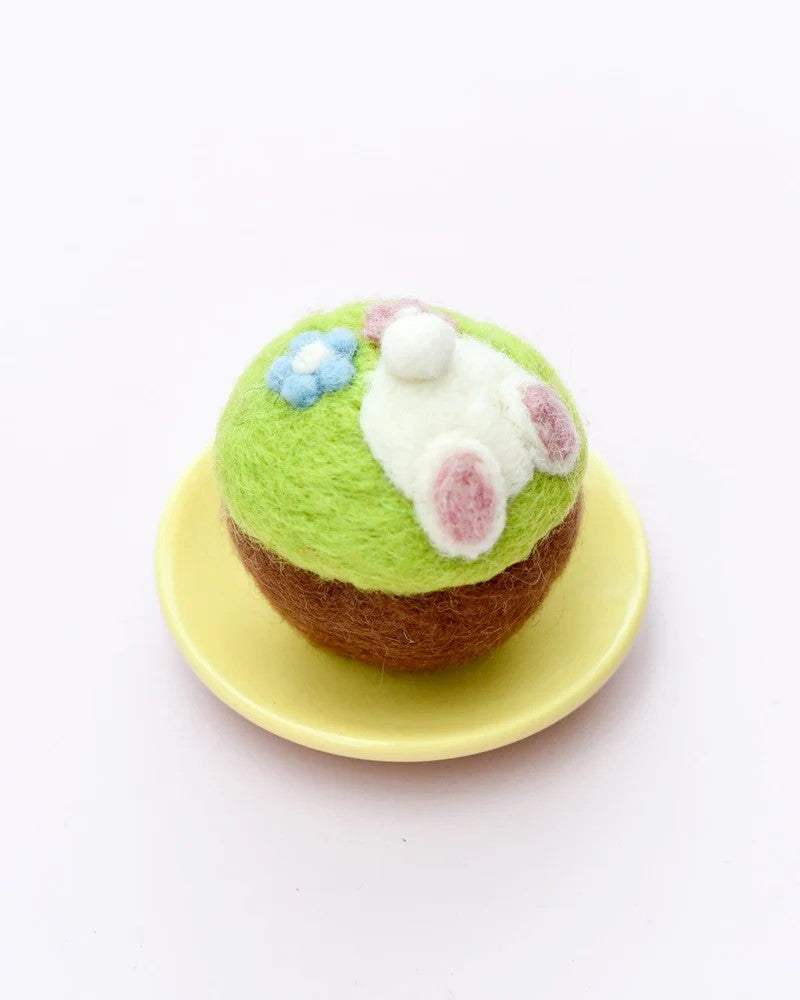 TARA TREASURES - FELT EASTER: BUNNY CUPCAKE