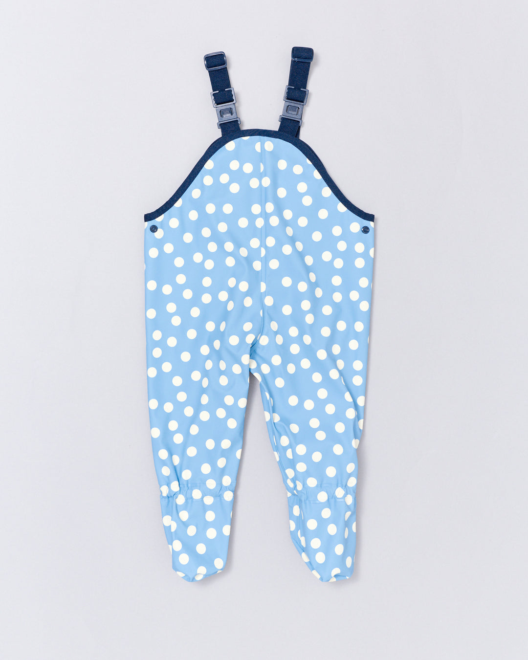 RAINKOAT - OVERALL CRAWLERS: BLUE CONFETTI [sz:3-6 MTHS]