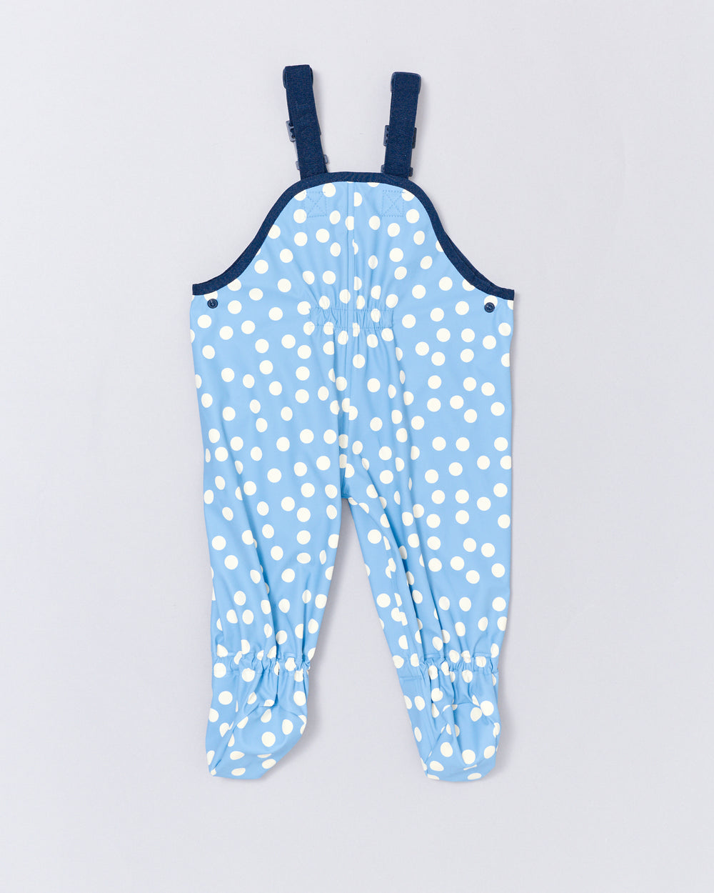 RAINKOAT - OVERALL CRAWLERS: BLUE CONFETTI [sz:3-6 MTHS]