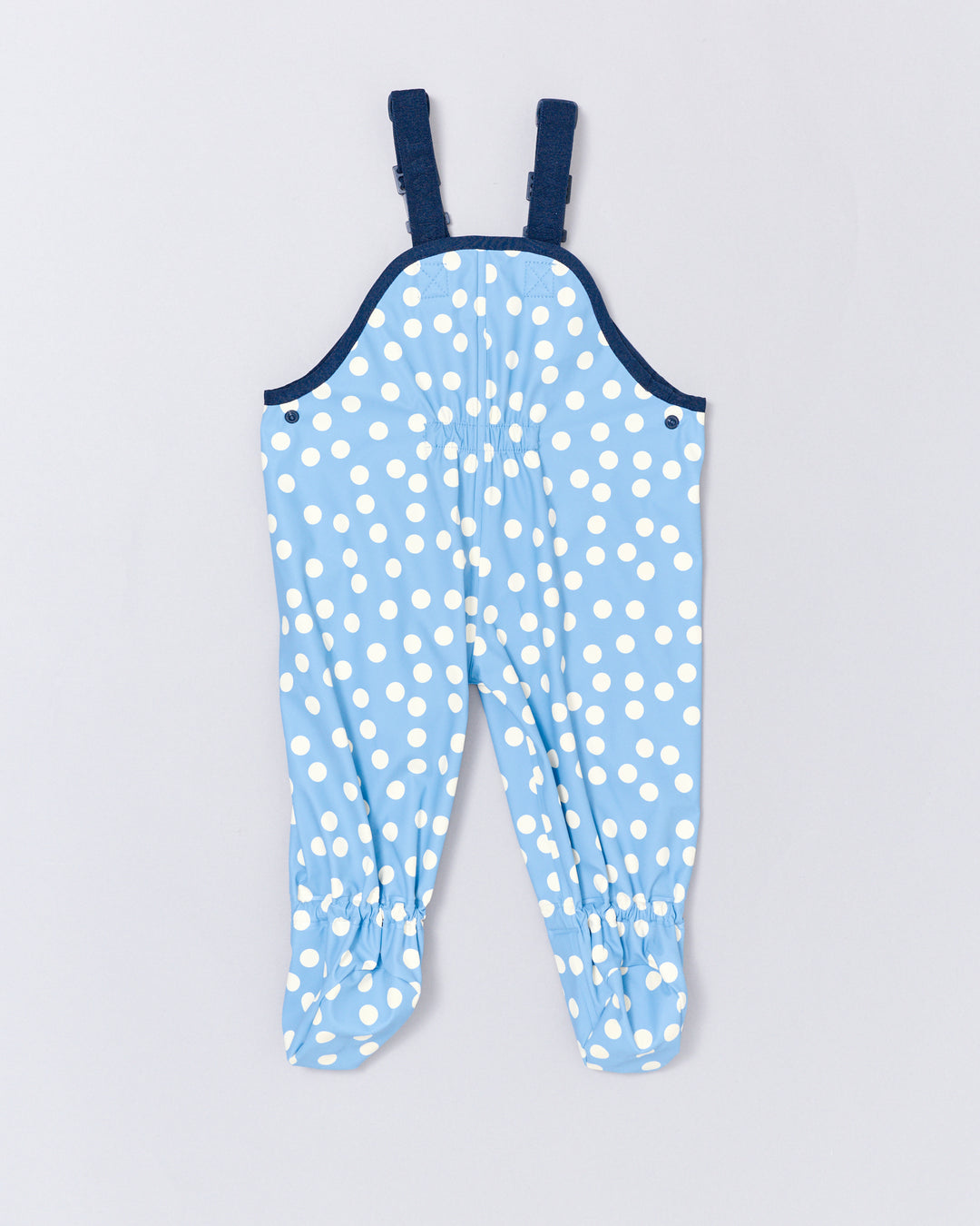 RAINKOAT - OVERALL CRAWLERS: BLUE CONFETTI [sz:3-6 MTHS]