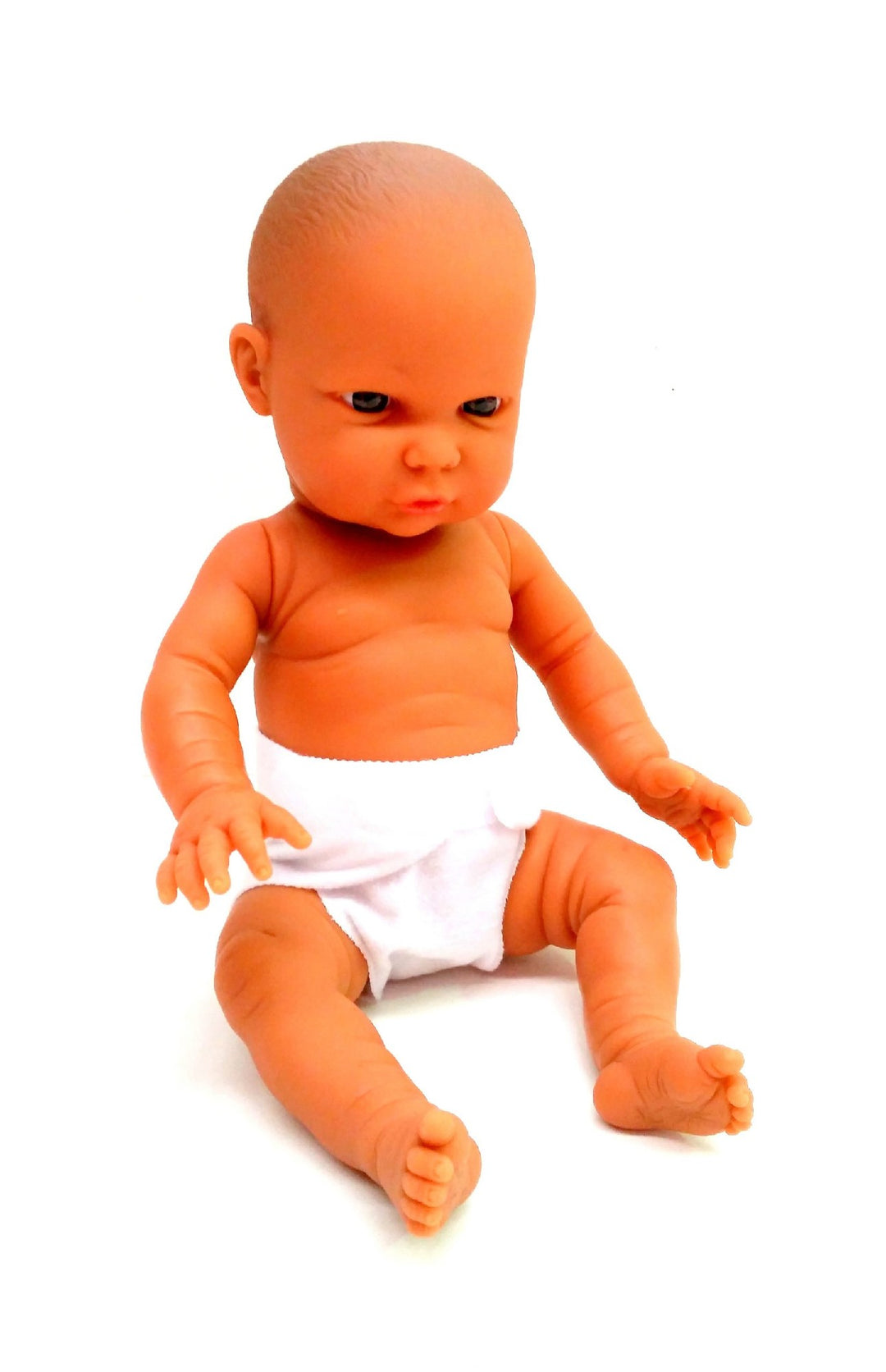 BELONIL - TINY BABY GIRL DOLL, BROWN 