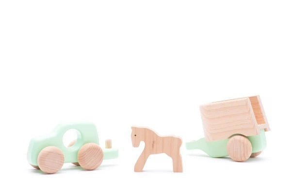 BAJO - WOODEN 4WD AND HORSE