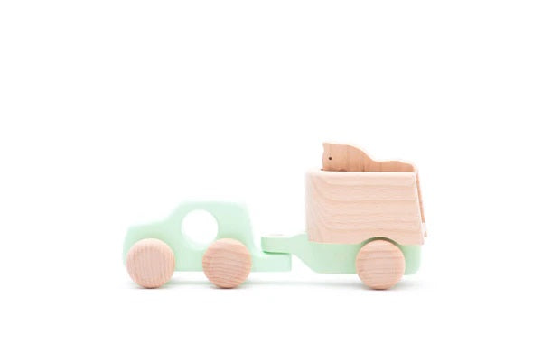 BAJO - WOODEN 4WD AND HORSE