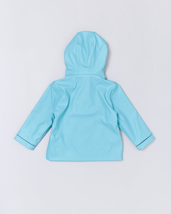 RAINKOAT - STRIPY SAILOR: AQUA BLUE [sz:1 YR]
