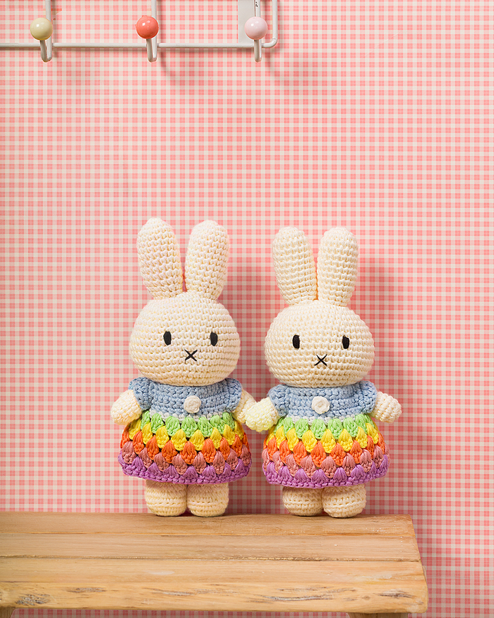 JUST DUTCH - MIFFY HANDMADE: BRIGHT RAINBOW DRESS