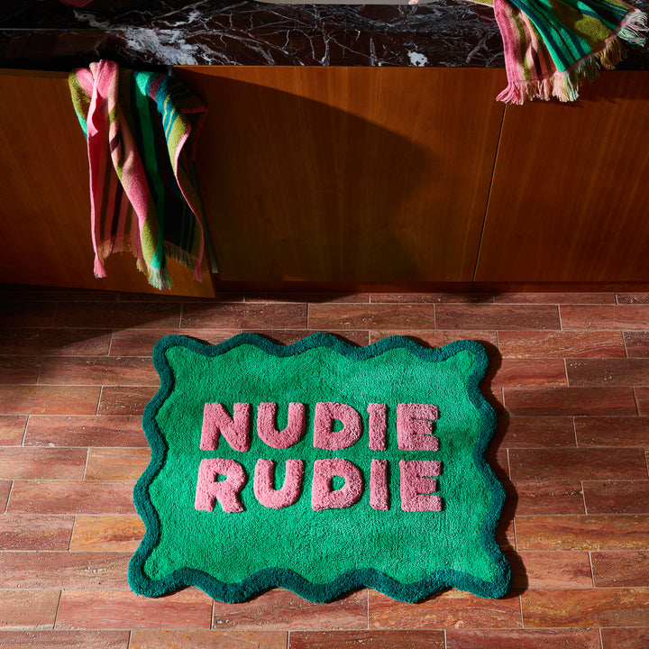 SAGE X CLARE - AMALIE NUDIE BATH MAT: SPRING GREEN