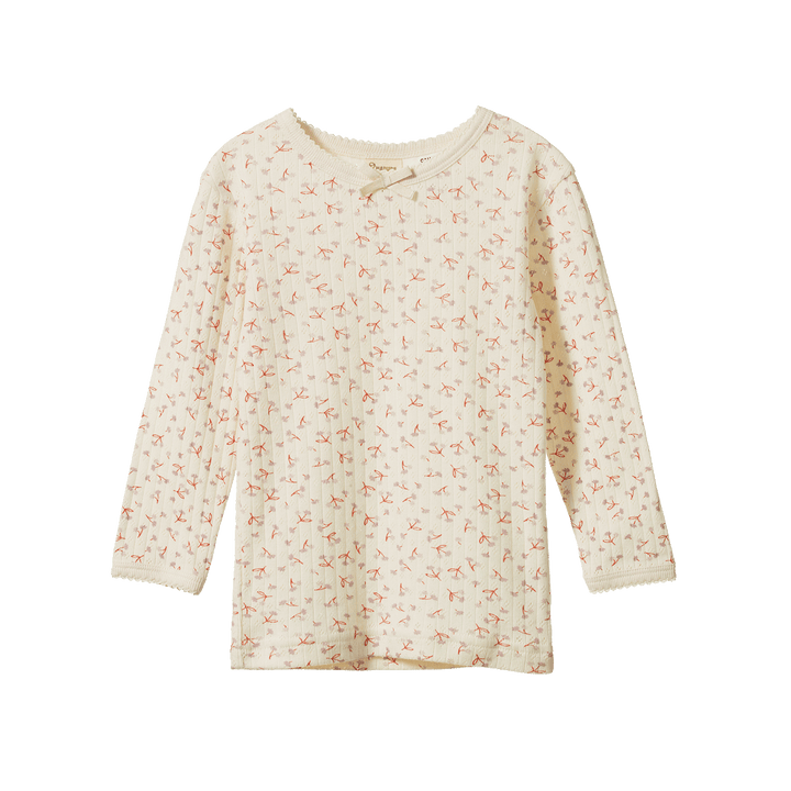 NATURE BABY - 2PC LONG SLEEVE PYJAMA SET POINTELLE: DANDELION PRINT [sz:1 YR]