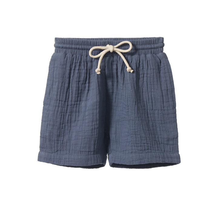 NATURE BABY - JAMES SHORT: VINTAGE INDIGO [sz:6-12 MTHS]