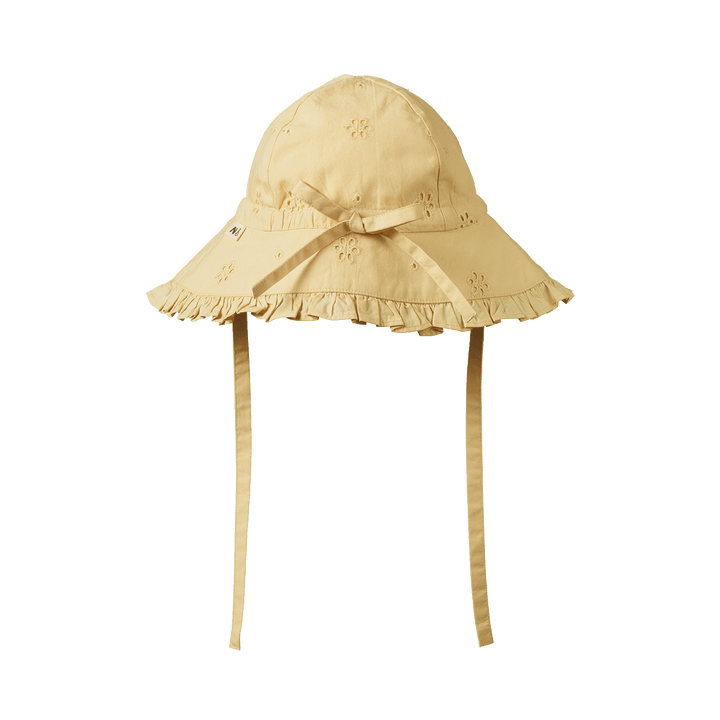 NATURE BABY - ANABELLE SUNHAT: BUTTERCUP [sz:S - 0-6 MTHS]
