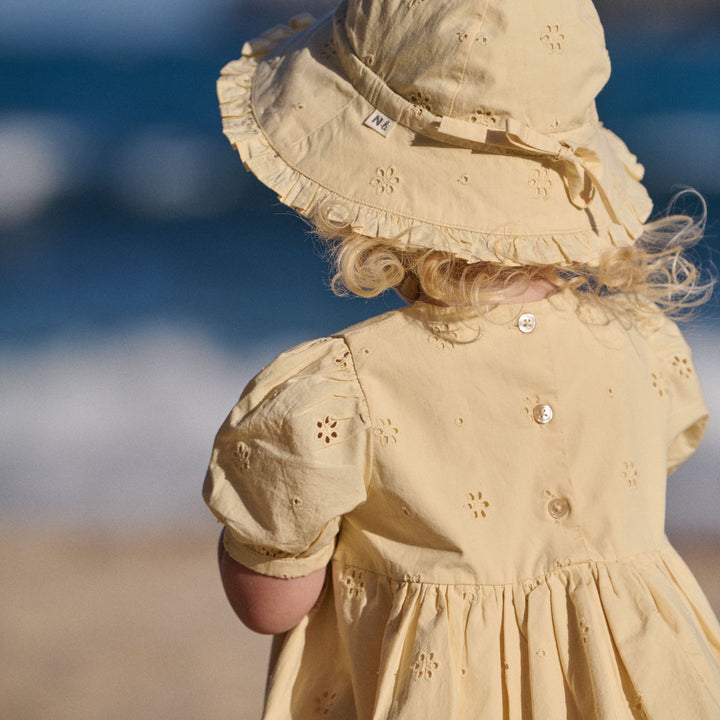 NATURE BABY - ANABELLE SUNHAT: BUTTERCUP [sz:S - 0-6 MTHS]