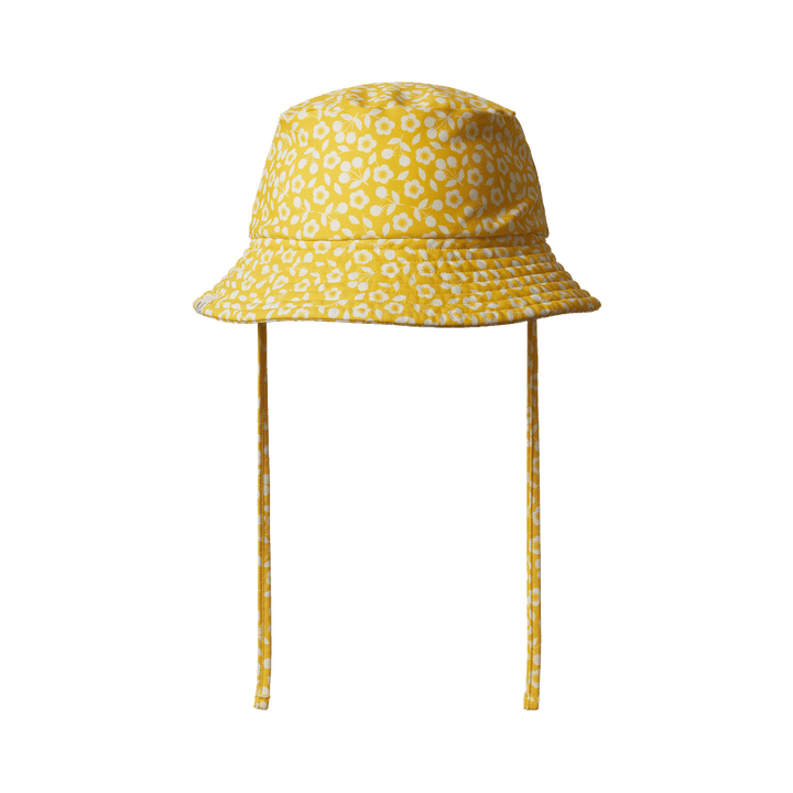 NATURE BABY - SPLASH SUNHAT: KITCHEN GARDEN FREESIA PRINT [sz:S - 0-6 MTHS]