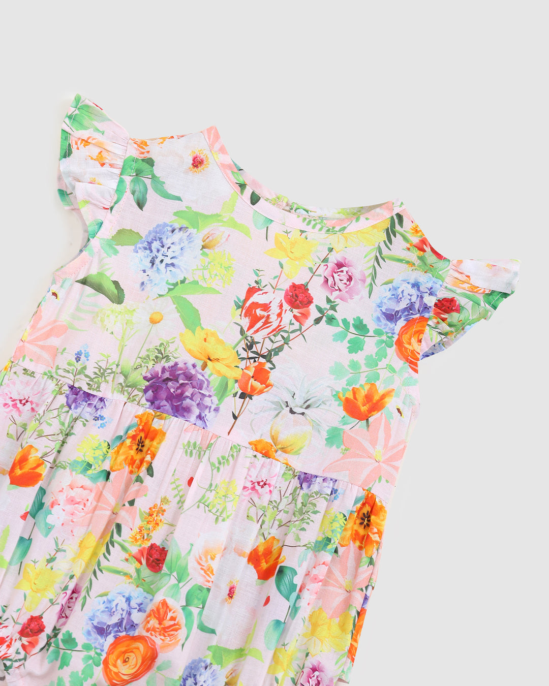 ALEX AND ANT - NELLIE PLAYSUIT:  FLOWER CRUSH [sz:0-3 MTHS]
