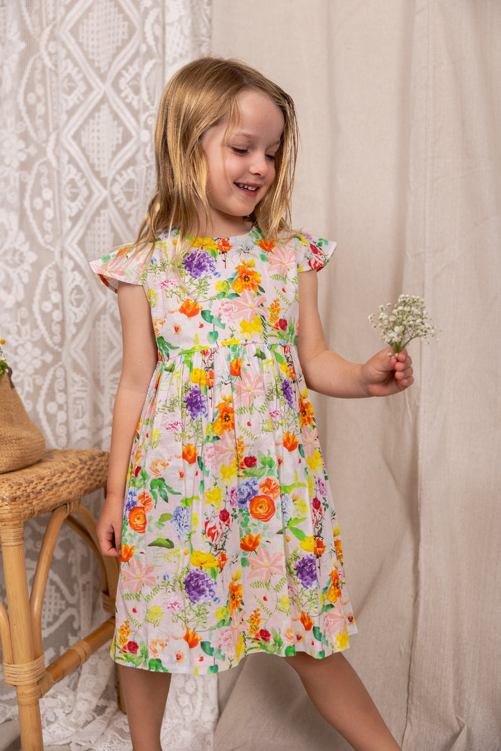 ALEX AND ANT - RAY DRESS: FLOWER  CRUSH [sz:1 YR]