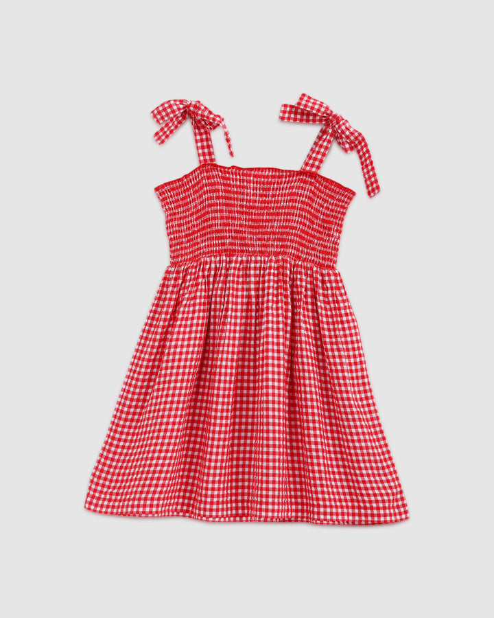 ALEX AND ANT - BELLA DRESS: RED GINGHAM [sz:1 YR]