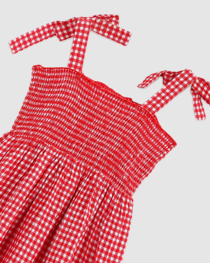 ALEX AND ANT - BELLA DRESS: RED GINGHAM [sz:1 YR]