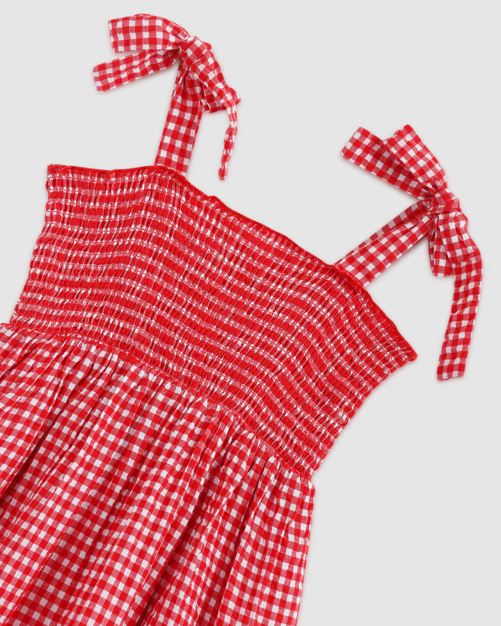 ALEX AND ANT - BELLA DRESS: RED GINGHAM [sz:1 YR]