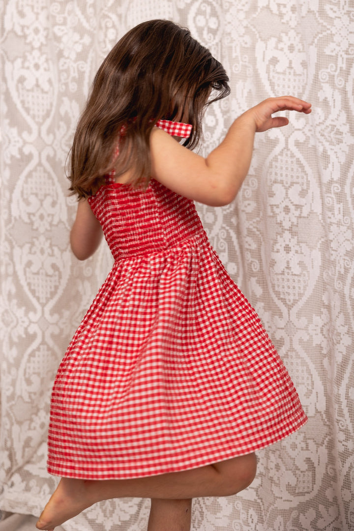 ALEX AND ANT - BELLA DRESS: RED GINGHAM [sz:1 YR]