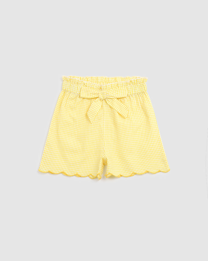 ALEX AND ANT - OCEAN SHORTS: YELLOW GINGHAM [sz:1 YR]