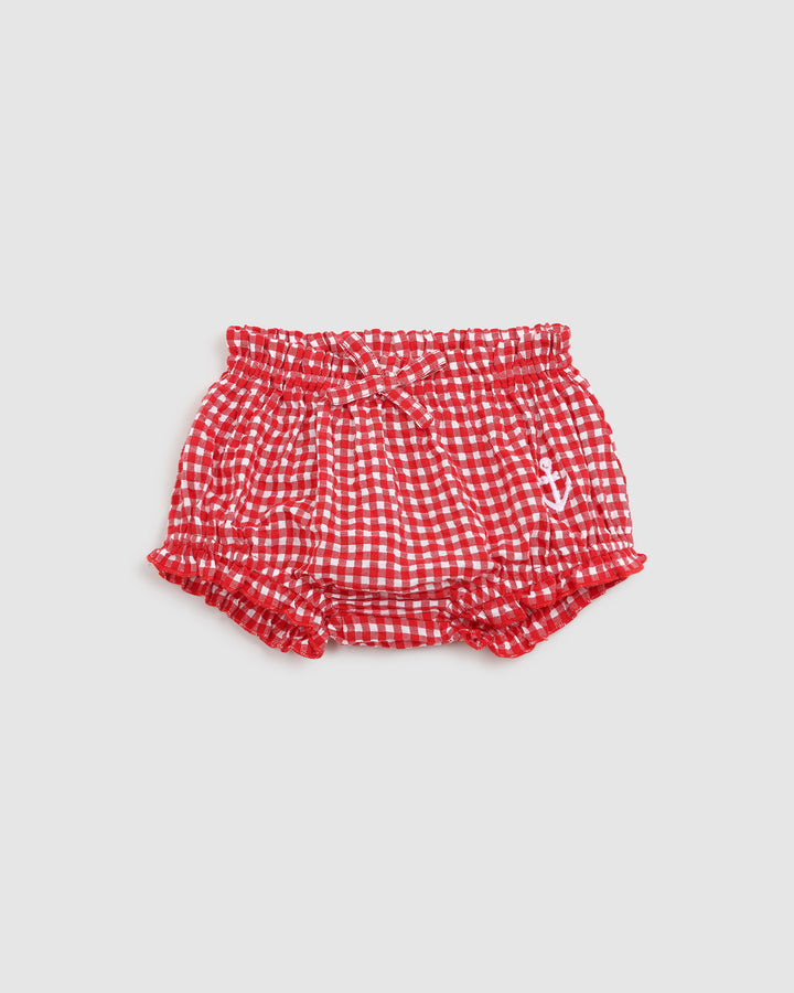 ALEX AND ANT - GLIMMER SET: RED/WHITE GINGHAM [sz:0-3 MTHS]