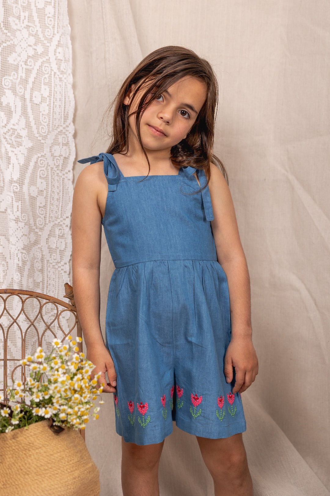 ALEX AND ANT - ELENA JUMPSUIT: CHAMBREY [sz:2 YRS]