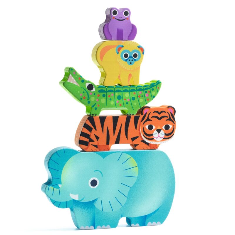 DJECO - WOODEN PUZZLE: WOODY WILD ANIMAL