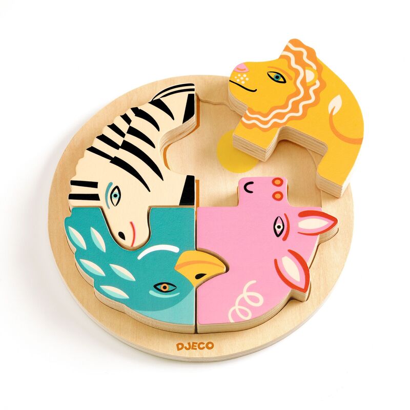 DJECO - WOODEN PUZZLE: RONDO LEO