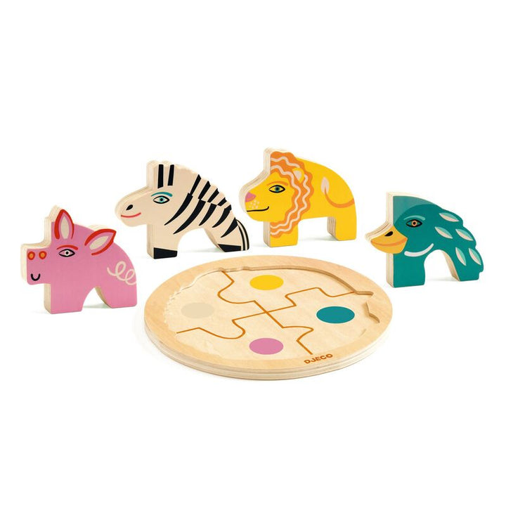 DJECO - WOODEN PUZZLE: RONDO LEO