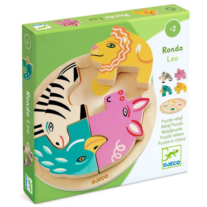 DJECO - WOODEN PUZZLE: RONDO LEO