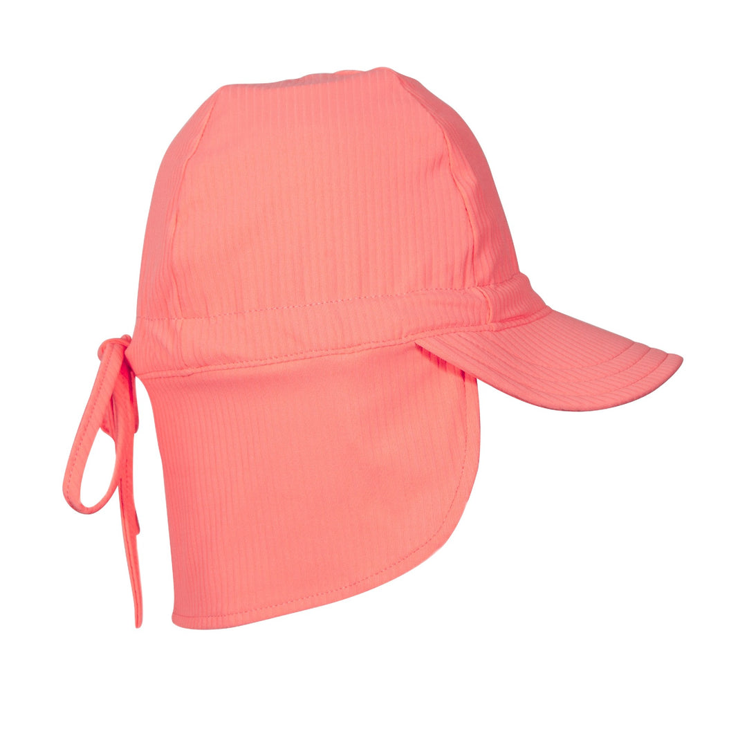 ACORN KIDS - SWIM FLAP CAP: NEON SUNSET [sz:S - 50CM/9-18 MTHS]