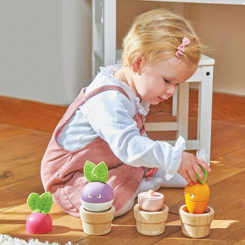 LE TOY VAN - STACKING WOODEN VEGGIES