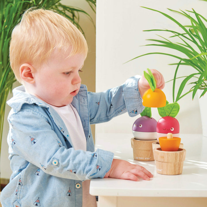 LE TOY VAN - STACKING WOODEN VEGGIES