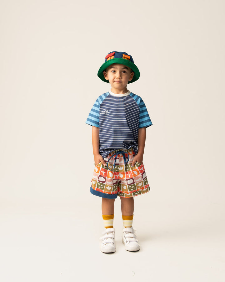 DAS IST MAURICE - RAGLAN T SHIRT: SEA BREEZE [sz:1 YR]