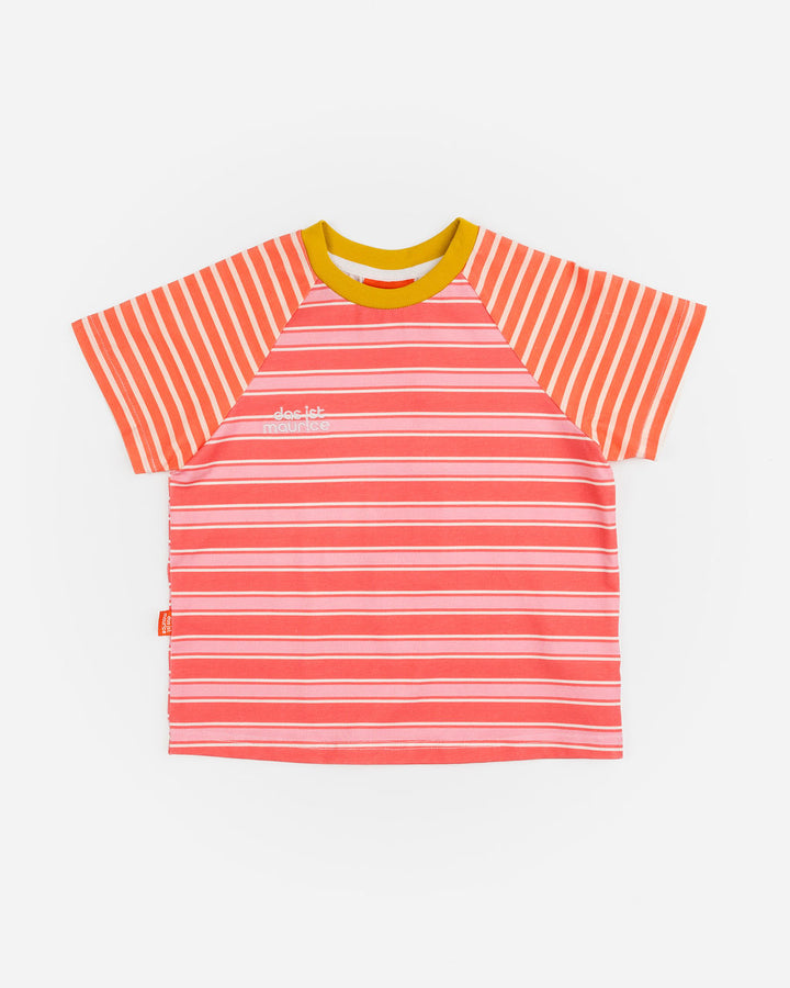 DAS IST MAURICE - RAGLAN T SHIRT: CORAL [sz:1 YR]