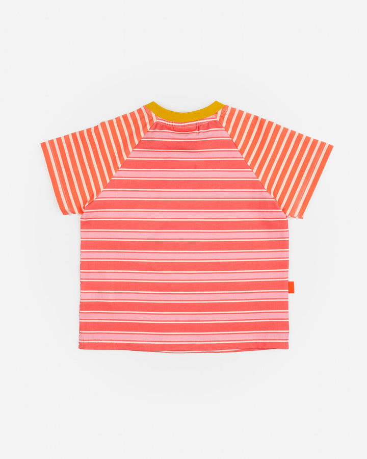 DAS IST MAURICE - RAGLAN T SHIRT: CORAL [sz:1 YR]