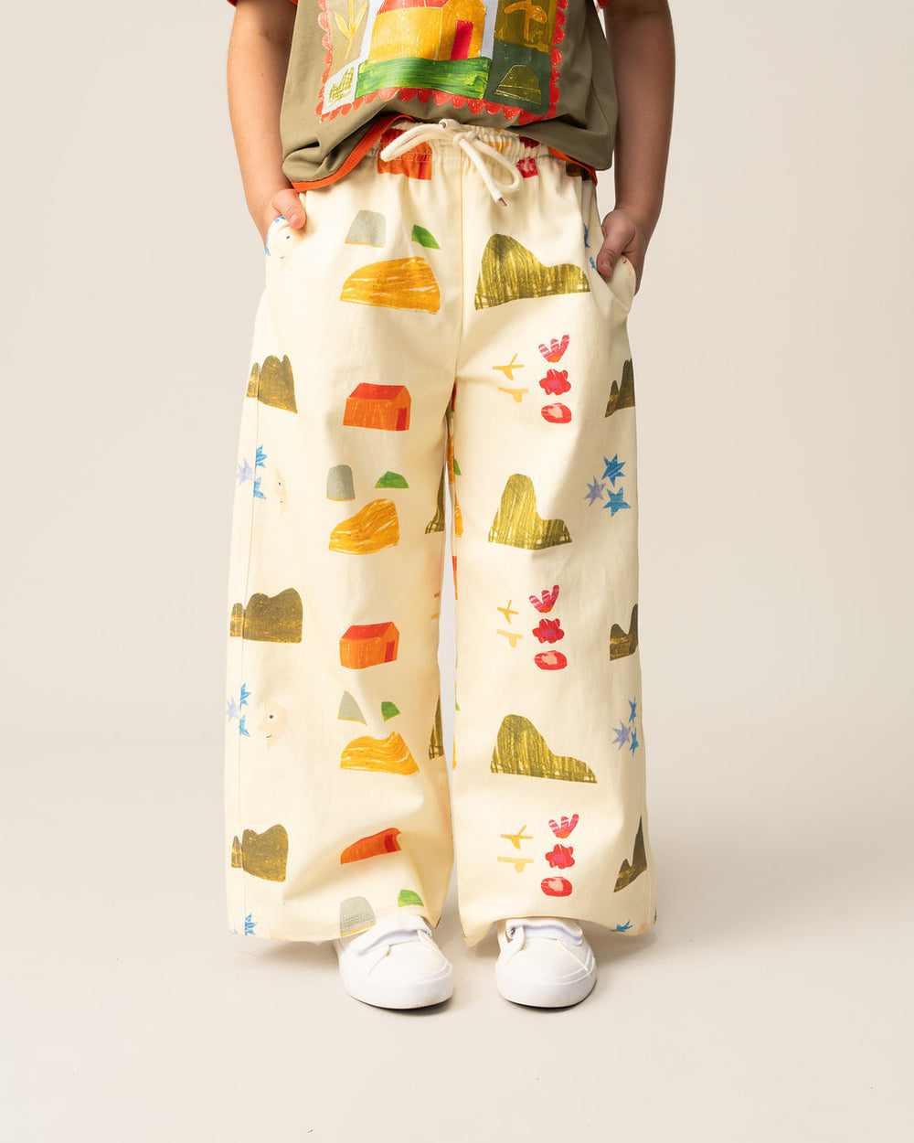 DAS IST MAURICE - WIDE LEG PANTS: MEMORY MAP [sz:1 YR]