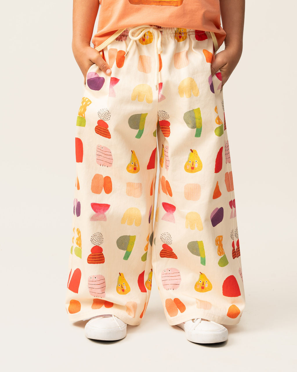 DAS IST MAURICE - WIDE LEG PANTS: FRUIT PUNCH [sz:1 YR]