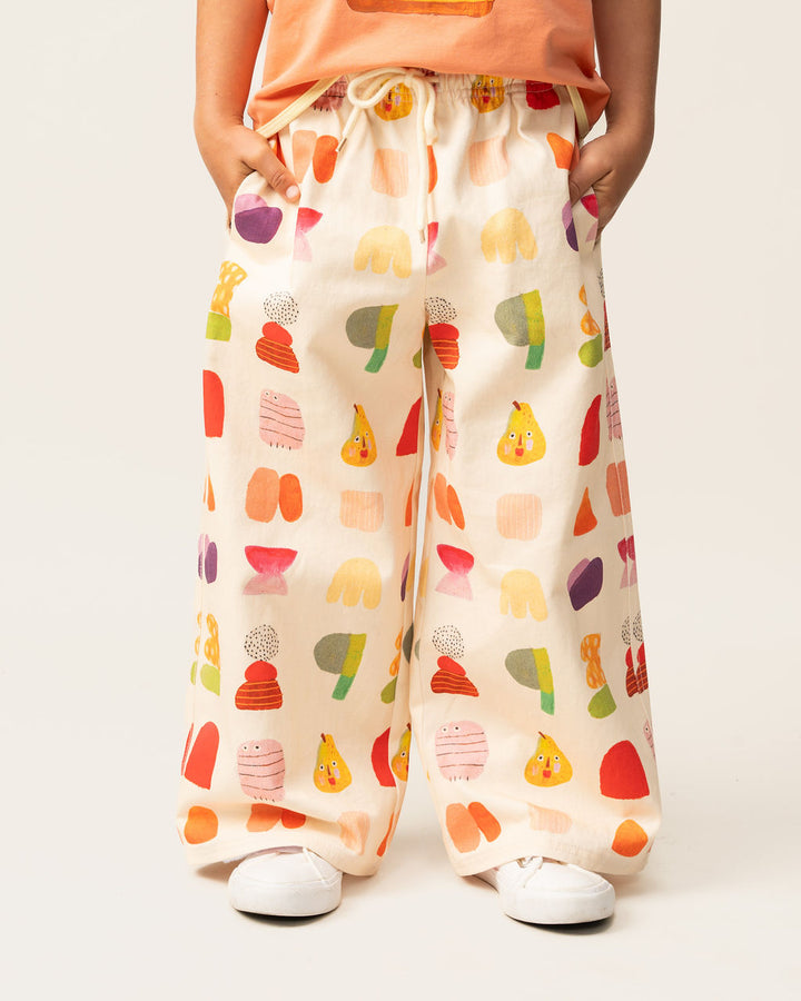 DAS IST MAURICE - WIDE LEG PANTS: FRUIT PUNCH [sz:1 YR]