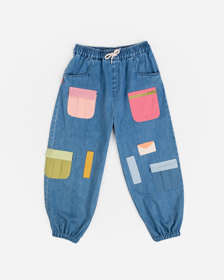 DAS IST MAURICE - POCKET PANTS: LIGHT DENIM [sz:1 YR]