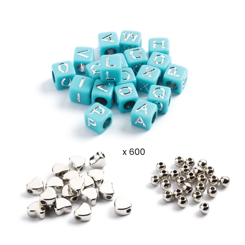 DJECO - YOU & ME SILVER ALPHABET BEADS 