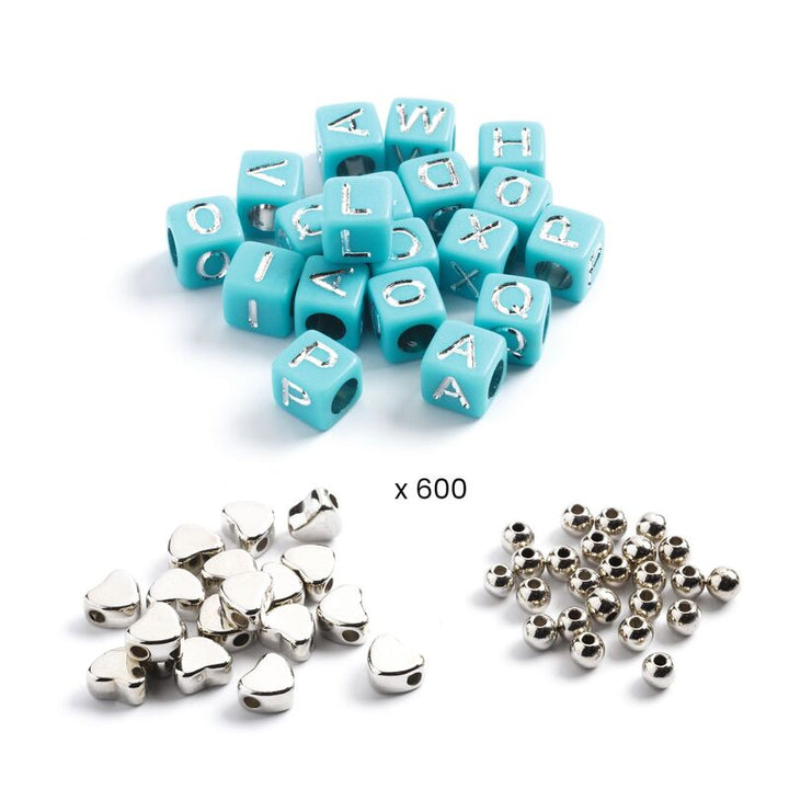 DJECO - YOU & ME SILVER ALPHABET BEADS 
