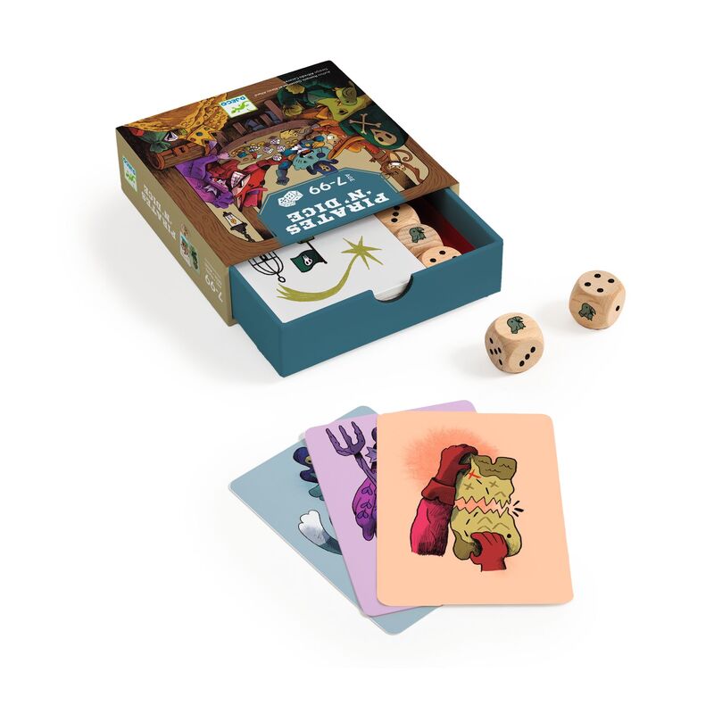 DJECO - CARD GAME: PIRATES N DICE