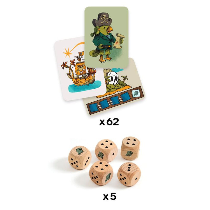 DJECO - CARD GAME: PIRATES N DICE