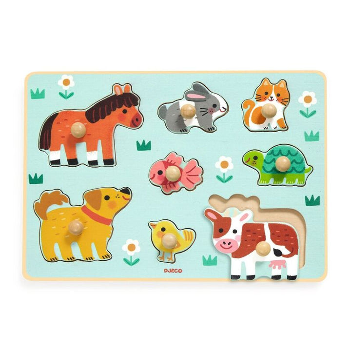 DJECO - WOODEN PUZZLE: DOG'N'CO 